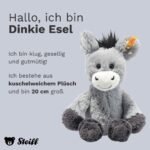 Steiff Kuscheltier Dinkie Esel, Süßes Stofftier mit Kunststoffaugen, Kinder, Jungen & Mädchen, Friends, Plüschtier 20 cm – Bild 5