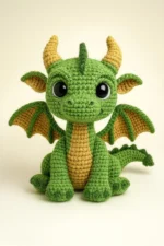 Green Dragon Amigurumi Crochet Pattern - Easy Plush Toy DIY (PDF) – Bild 2
