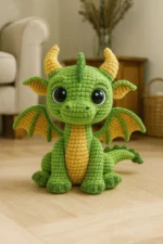Green Dragon Amigurumi Crochet Pattern - Easy Plush Toy DIY (PDF) – Bild 3