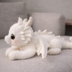 Fantasy White Dragon Amigurumi Crochet Pattern | Dragon Crochet Pattern | Plush Pattern – Stuffed Dragon Toy | English Pdf