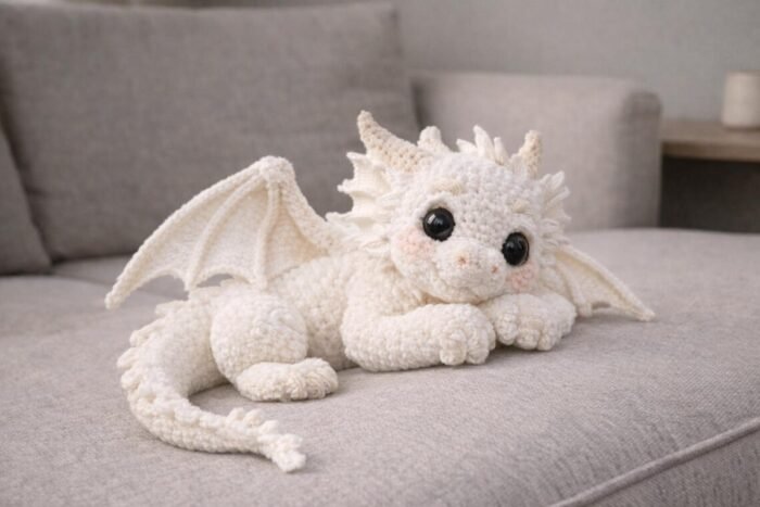Fantasy White Dragon Amigurumi Crochet Pattern | Dragon Crochet Pattern | Plush Pattern – Toy | English Pdf – Bild 3