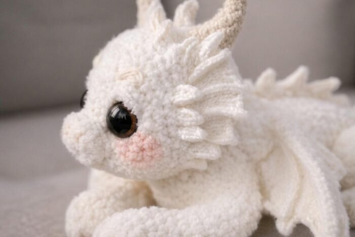 Fantasy White Dragon Amigurumi Crochet Pattern | Dragon Crochet Pattern | Plush Pattern – Toy | English Pdf – Bild 2